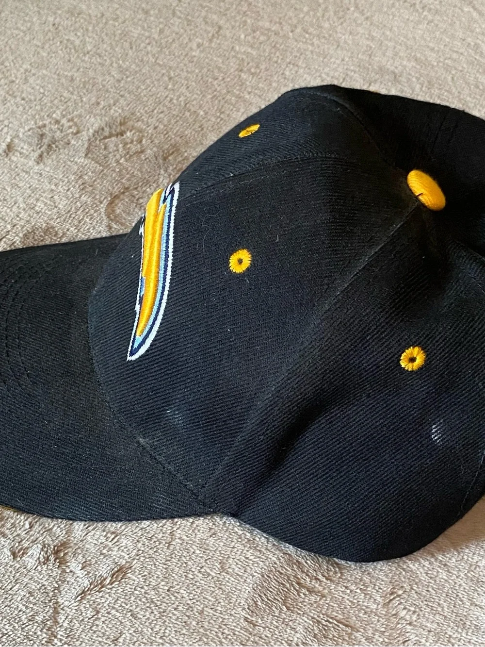 San Diego Chargers NFL Adjustable Dad Hat Black Embroidered Football Cap